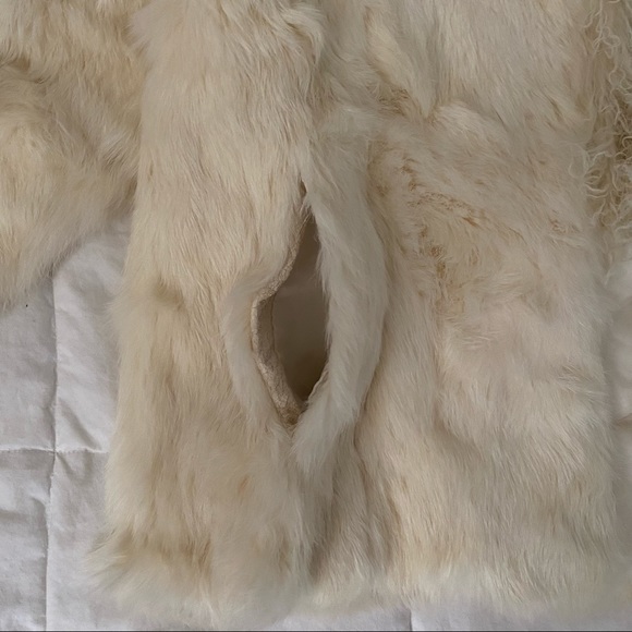 Vintage ivory real fur coat - Picture 4 of 9